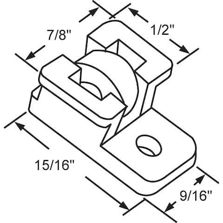 Strybuc Sliding Window Roller Assembly 900-18013
